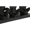 Mauro Ferretti dekoratívna figúrka opica trio s listovou miskou 43x15,7x20 cm čierna zlatá