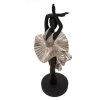 Mauro Ferretti figúrka tanečnice 17x14x43 cm čierna strieborná
