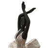 Mauro Ferretti figúrka tanečnice 17x14x43 cm čierna strieborná