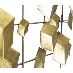 Mauro Ferretti nástenný panel Abstract 90,5x3,5x50 cm zlatej farby