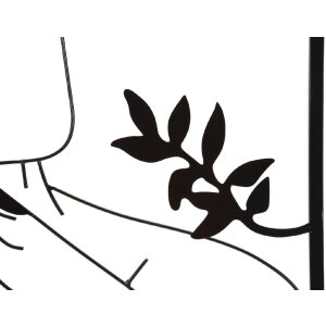 Mauro Ferretti nástenný panel Elegantná žena 60x1x80 cm čierny