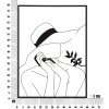 Mauro Ferretti nástenný panel Elegantná žena 60x1x80 cm čierny