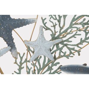 Mauro Ferretti nástenný panel morská hviezda 95,3x5x53,3 cm modrá