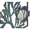 Mauro Ferretti nástenný panel ryba 50,2x3,8x50,2 cm modrá zlatá
