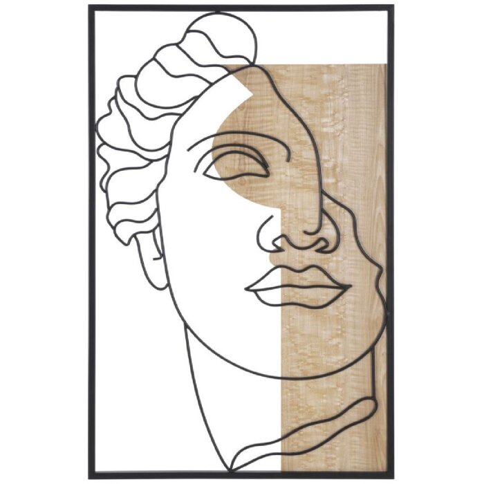 Mauro Ferretti MDF nástenný panel David 50x2x80 prírodná čierna
