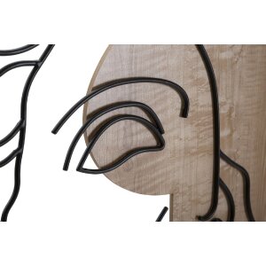 Mauro Ferretti MDF nástenný panel David 50x2x80 prírodná čierna
