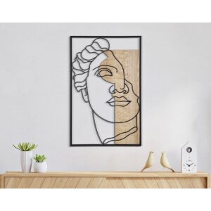 Mauro Ferretti MDF nástenný panel David 50x2x80 prírodná čierna