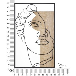 Mauro Ferretti MDF nástenný panel David 50x2x80 prírodná čierna