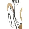 Mauro Ferretti nástenný panel Picassy 53x2x55 cm čierna hnedá zlatá