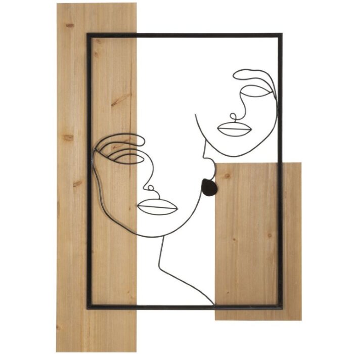Mauro Ferretti nástenný panel 63x2x90 cm čierno-hnedý
