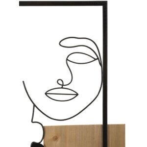 Mauro Ferretti nástenný panel 63x2x90 cm čierno-hnedý
