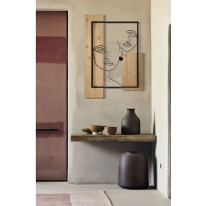 Mauro Ferretti nástenný panel 63x2x90 cm čierno-hnedý