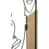 Mauro Ferretti nástenný panel 63x2x90 cm čierno-hnedý