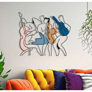 Mauro Ferretti nástenný panel Jazz 70x1,3x60 cm viacfarebný