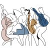 Mauro Ferretti nástenný panel Jazz 70x1,3x60 cm viacfarebný