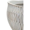 Mauro Ferretti Stiky cachepot Ø 30,5x24,5 cm zlatá biela