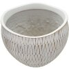 Mauro Ferretti Stiky cachepot Ø 30,5x24,5 cm zlatá biela
