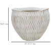 Mauro Ferretti Stiky cachepot Ø 30,5x24,5 cm zlatá biela