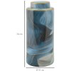 Mauro Ferretti Váza Elegant Ø 15x34 cm modro zlatá s vekom
