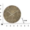 Nástenné hodiny Mauro Ferretti Opis Ø50x3,5 cm bronzové