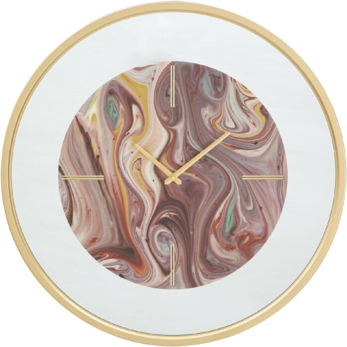 Mauro Ferretti nástenné hodiny zrkadlo mix Ø60x5 cm viacfarebné