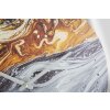 Mauro Ferretti nástenné hodiny zrkadlo sivé Ø60x5 cm viacfarebné