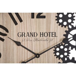 Nástenné hodiny Mauro Ferretti Grand Ø 60x4,5 cm čierno-hnedé