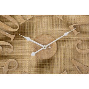 Nástenné hodiny Mauro Ferretti Boho Ø 60x4,5 cm prírodná farba biela