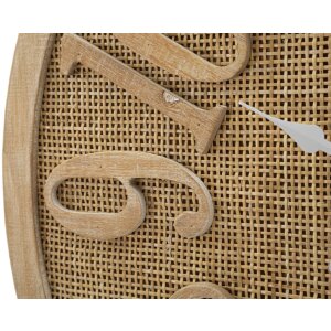Nástenné hodiny Mauro Ferretti Boho Ø 60x4,5 cm prírodná farba biela