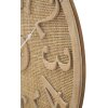 Nástenné hodiny Mauro Ferretti Boho Ø 60x4,5 cm prírodná farba biela