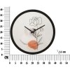 Nástenné hodiny Mauro Ferretti kvetina Ø 40x3,5 cm viacfarebné s dizajnom ruže