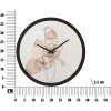 Nástenné hodiny Mauro Ferretti kvetina Ø 40x3,5 cm viacfarebné s kvetinovým vzorom