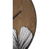 Nástenné hodiny Mauro Ferretti super drevený ciferník Ø 60x2 cm hnedá čierna