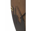 Nástenné hodiny Mauro Ferretti city Ø 60x2 cm čierno-hnedé