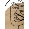 Nástenné hodiny Mauro Ferretti Elegant Ø 60x2 cm hnedé čierne