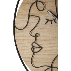 Nástenné hodiny Mauro Ferretti Elegant Ø 60x2 cm hnedé čierne