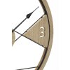 Nástenné hodiny Mauro Ferretti Geometrický dizajn Ø 60x2,5 cm hnedá čierna