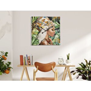 Nástenné hodiny Mauro Ferretti Kloe 60x4,5x60 cm viacfarebné