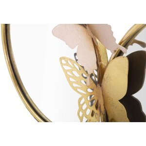 Mauro Ferretti nástenné zrkadlo Double Farfalle Rosa 81x3x52,5 cm zlatoružové