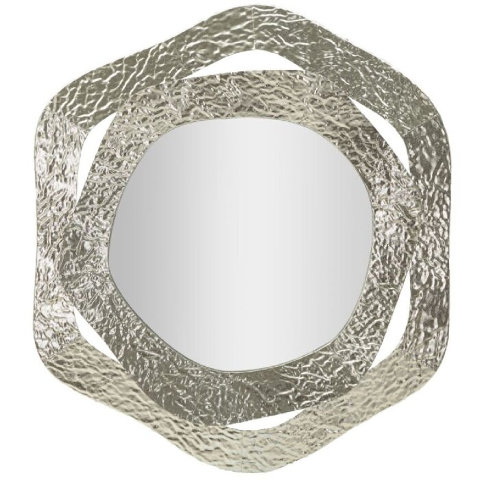 Nástenné zrkadlo Mauro Ferretti Aury 66x6x75 cm strieborné