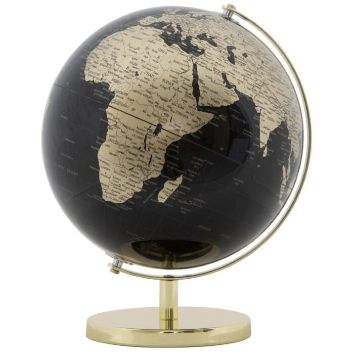 Mauro Ferretti Globe Gold Ø 25x34 cm čierne zlato