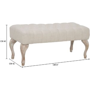 Mauro Ferretti lavica Provenza 97x42x40 cm biela