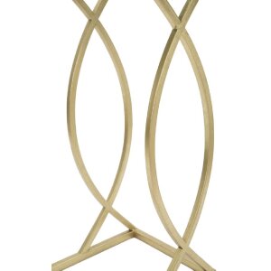 Mauro Ferretti rozkladací stôl 45,5x25,5x60 cm čierny zlatý