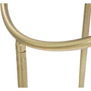 Mauro Ferretti bočný stolík Ring Ø 40x80 cm čierna zlatá