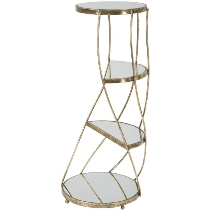 Telefónny stolík Mauro Ferretti Twisty Ø 38x86 cm zlatý