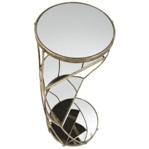Telefónny stolík Mauro Ferretti Twisty Ø 38x86 cm zlatý