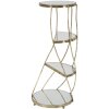 Telefónny stolík Mauro Ferretti Twisty Ø 38x86 cm zlatý