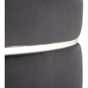 Mauro Ferretti stolička Paris Ø 35x40,5 cm sivá strieborná