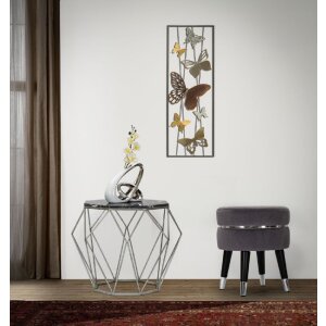 Mauro Ferretti stolička Paris Ø 35x40,5 cm sivá strieborná