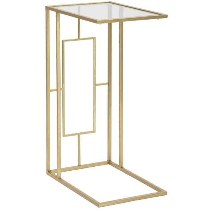 Mauro Ferretti rozkladací stôl 40,5x25,5x60 cm zlatý